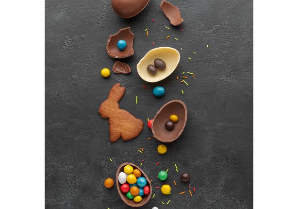 Autour du chocolat sur le thème de Pâques