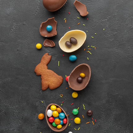 Autour du chocolat sur le thème de Pâques